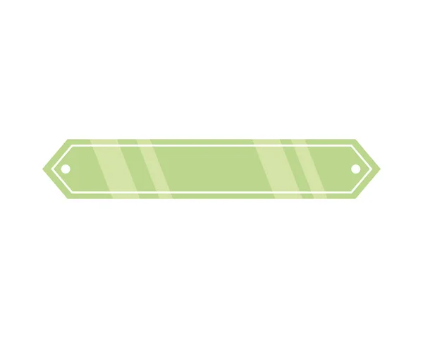Green Tag Design Decorative Icon — Vector de stock