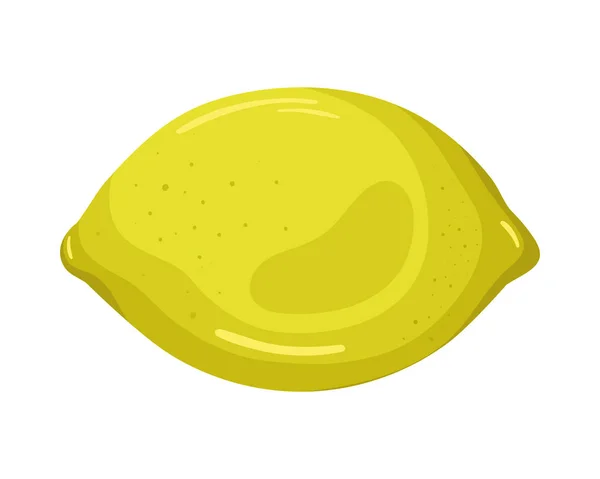 Fresh Lemon Fruit Healthy Icon — 图库矢量图片