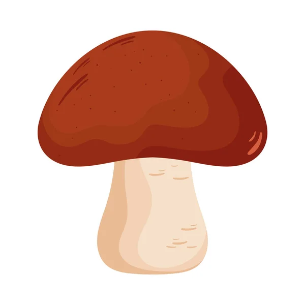 Fresh Mushroom Vegetable Healthy Icon — Stock Vector