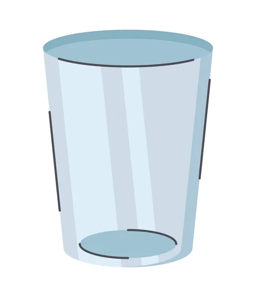 Kitchen Glass Cup Utensil Equipment Icon — Vetor de Stock