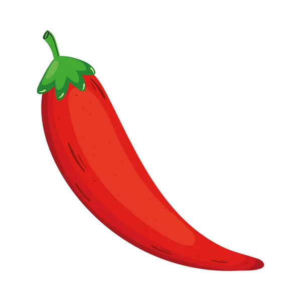 Rode Chili Peper Groente Icoon — Stockvector