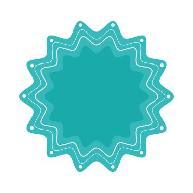 green color lace design icon