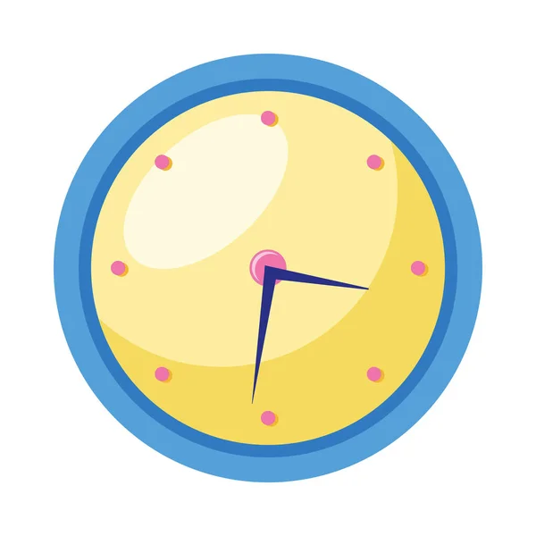 Reloj Tiempo Icono Aislado — Archivo Imágenes Vectoriales
