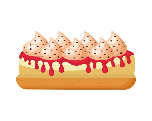 Sweet Cake Dessert Product Icon — Vetor de Stock