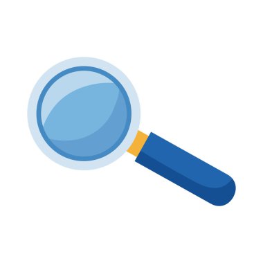 büyüteç arama simgesi izole edildi