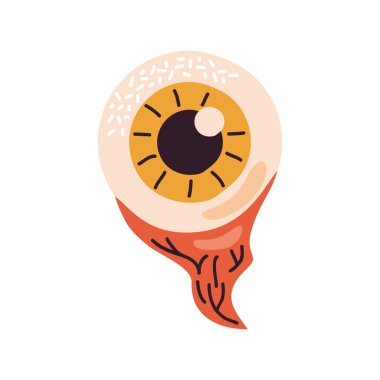 halloween human eye organ icon