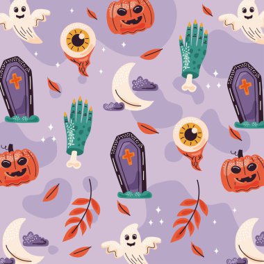 happy halloween celebration pattern background