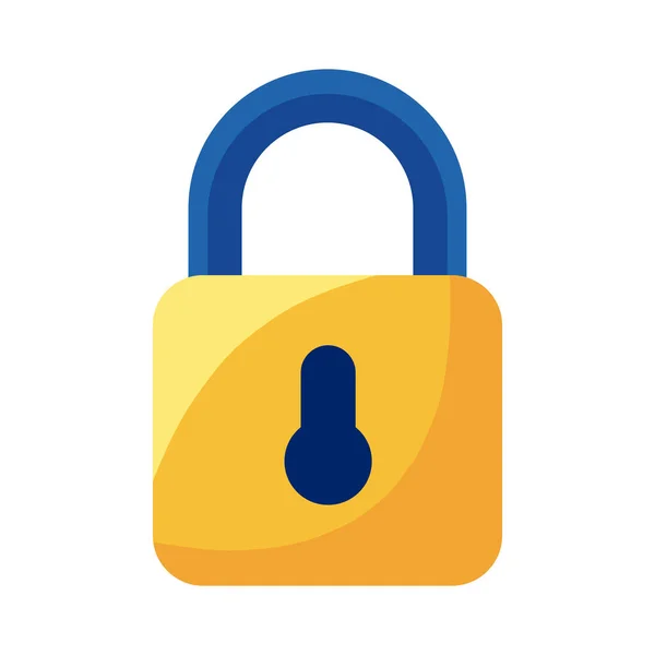 Safe Secure Padlock Icon Isolated — Stockvektor