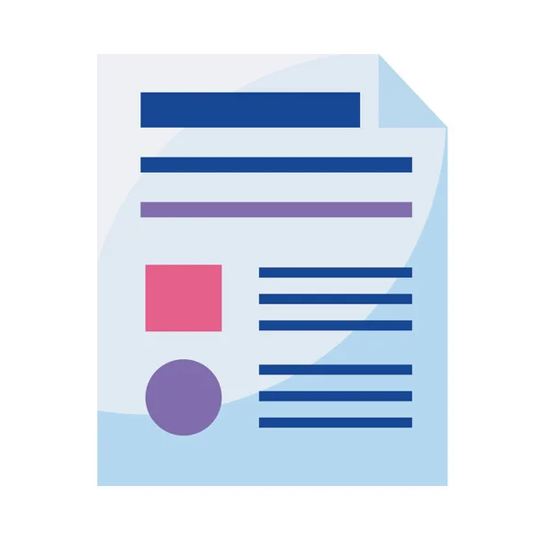 Document File Paper Format Icon — Stok Vektör