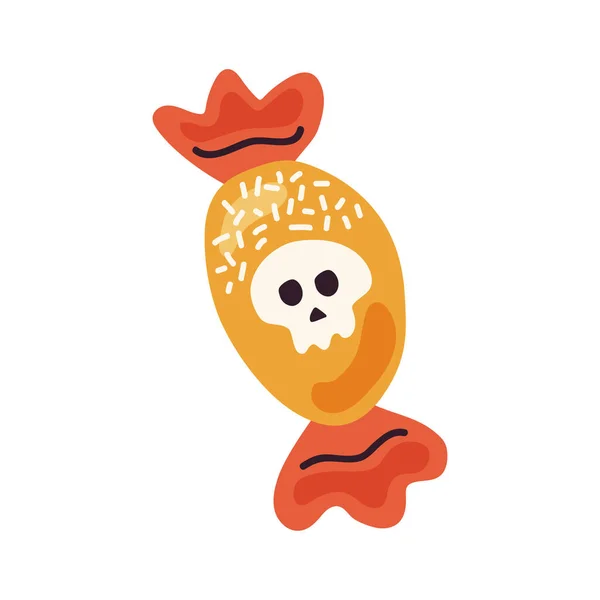 Halloween Sweet Candy Skull Icon — Stockvector