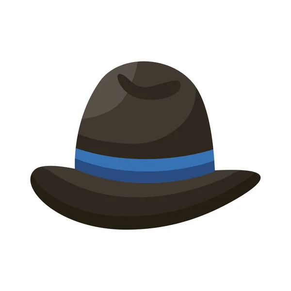 Elegant Male Black Hat Icon — Stockvector