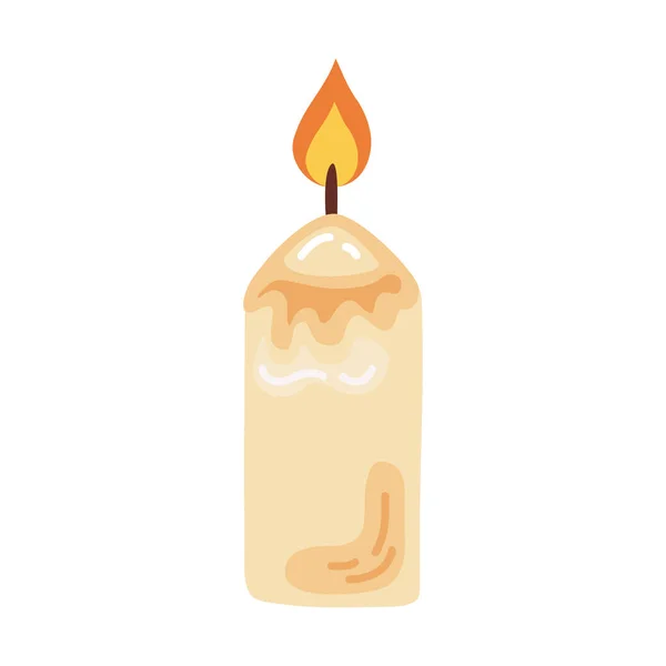 Candle Wax Religious Isolated Icon — Stockvektor