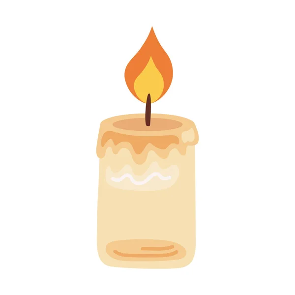 Religious Candle Wax Decorative Icon — Vetor de Stock