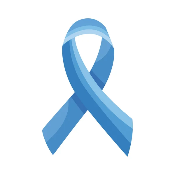 Prostate Cancer Blue Ribbon Campaign Icon —  Vetores de Stock
