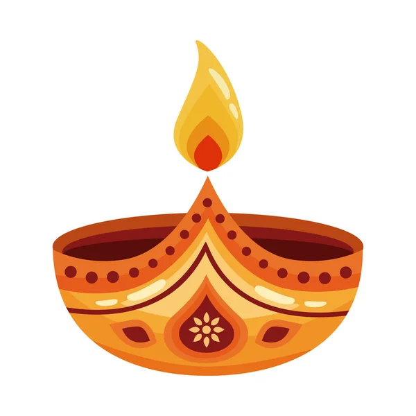 Diwali Lantern Decoration Ethnicity Icon — Image vectorielle