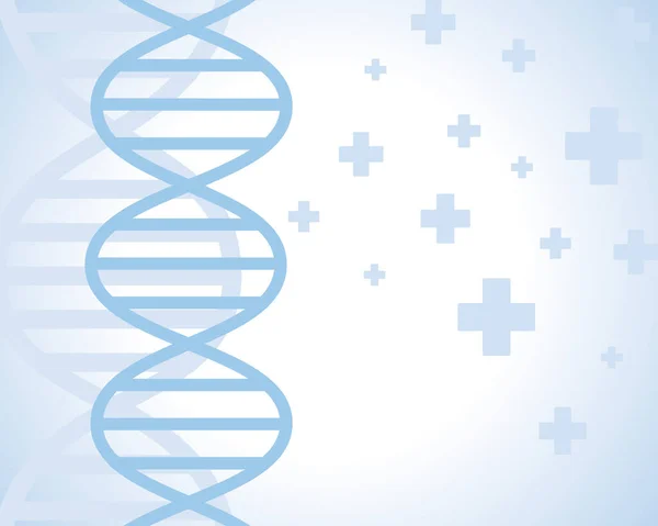 Health Background Dna Poster — ストックベクタ