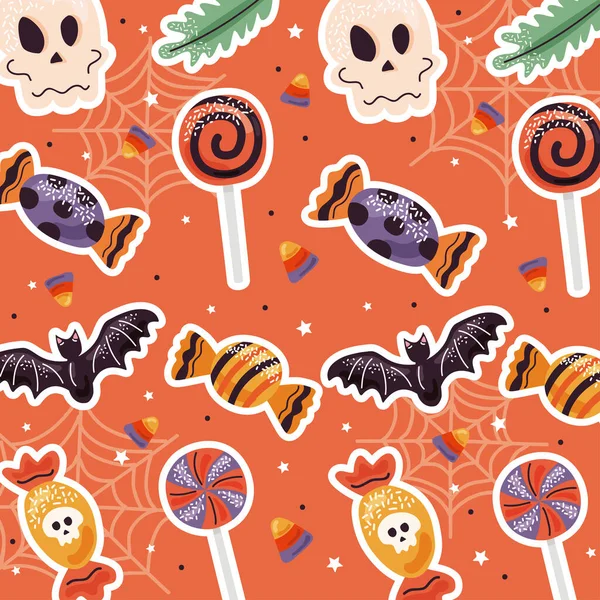Happy Halloween Party Pattern Background —  Vetores de Stock