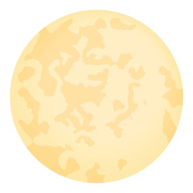 fullmoon night light isolated icon