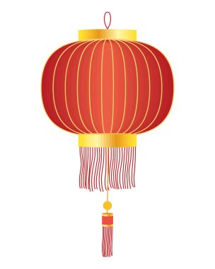 circular asian lamp hanging icon