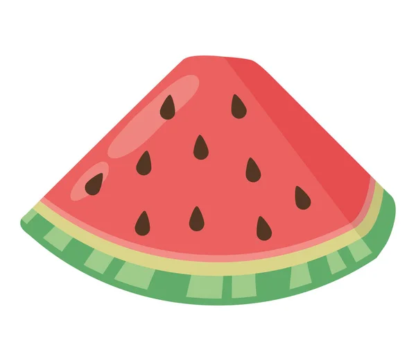 Wassermelone Frisches Obst Gesund Symbol — Stockvektor