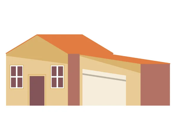 House Garage Real Estate — Stockový vektor