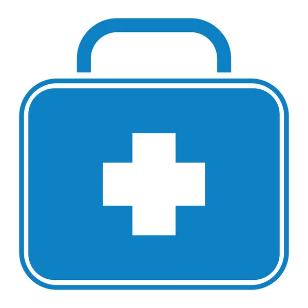 Medical Kit Healthcare Silhouette Icon — Archivo Imágenes Vectoriales