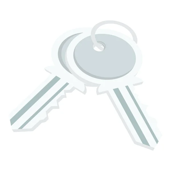 Keys Door Security Isolated Icon — Vector de stock