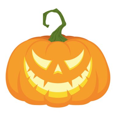 halloween smiling classic pumpkin icon