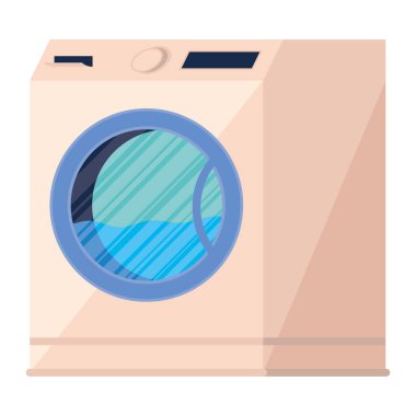 pink washing machine appliance icon