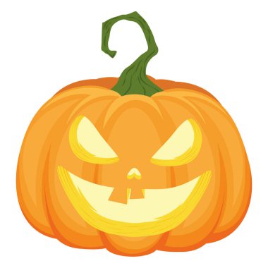 halloween orange classic pumpkin icon