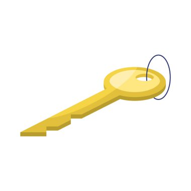 key door security isometric icon