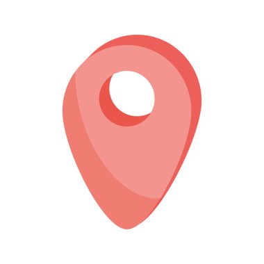 isometric pin pointer location mark icon