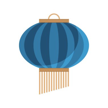 blue asian lamp hanging icon