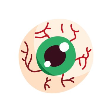 halloween human eye organ icon
