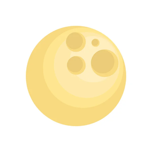 Желтая Икона Полнолуния — стоковый вектор