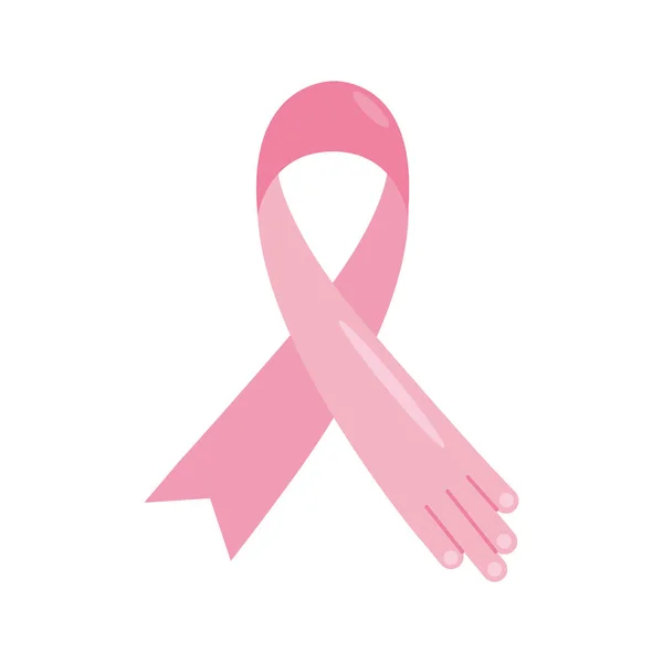 Εικονίδιο Καμπάνιας Καρκίνου Του Μαστού — Διανυσματικό Αρχείο