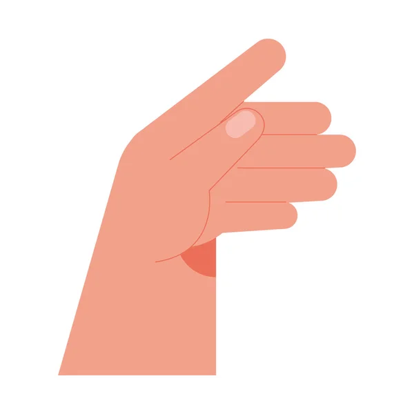 Μεμονωμένο Εικονίδιο Χεριού Ανθρώπινη Χειρονομία — Διανυσματικό Αρχείο