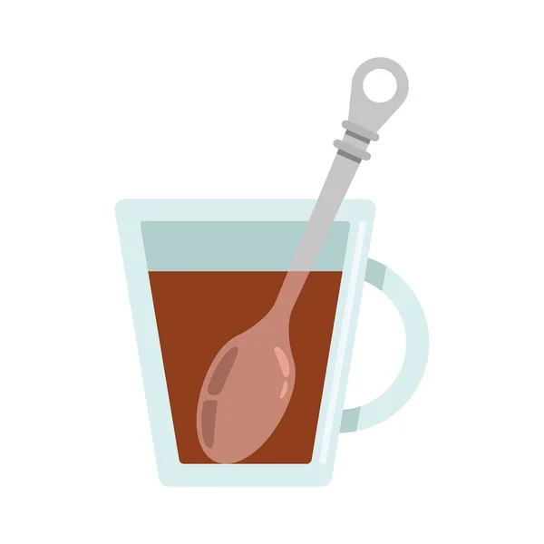 Coffee Iced Spoon Icon — Image vectorielle