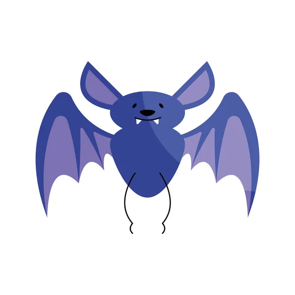 Halloween Murciélago Vuelo Animal Icono — Vector de stock