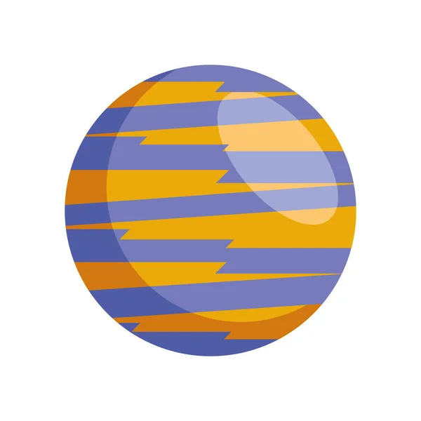 Purple Planet Space Outer Icon — Wektor stockowy