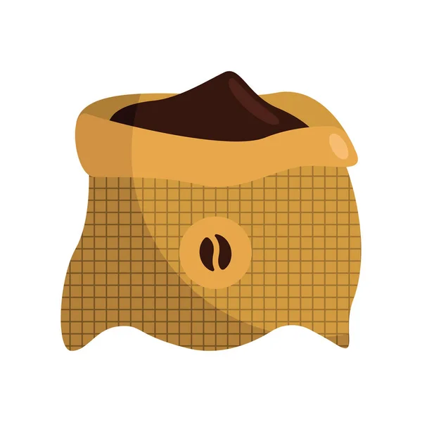 Coffee Grains Sack Icon — Vector de stock