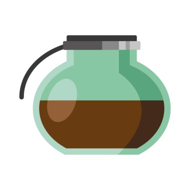 coffee jar with drink icon