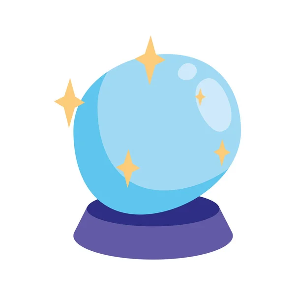 Halloween Magic Sphere Fortune Icon — Stockvektor
