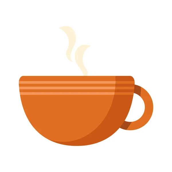 Ζεστό Καφέ Στο Εικονίδιο Κύπελλο — Διανυσματικό Αρχείο