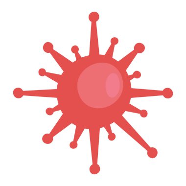 covid19 particle red epidemic icon