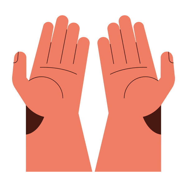 hands human receiving gesture icon