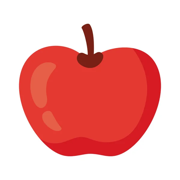 Elma Taze Meyve Sağlıklı Simgesi — Stok Vektör