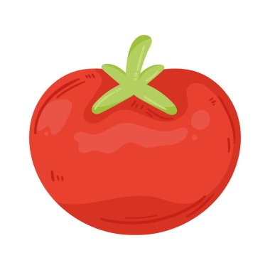 red tomato fresh vegetable healthy icon