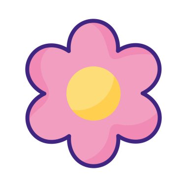 Pembe çiçek bahçesi dekorasyonu doğa