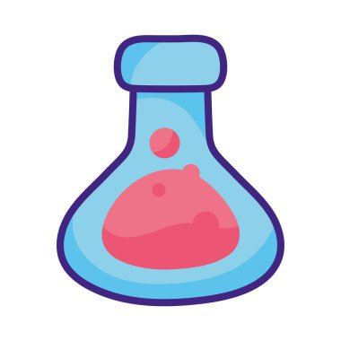 laboratory tube flask isolated icon